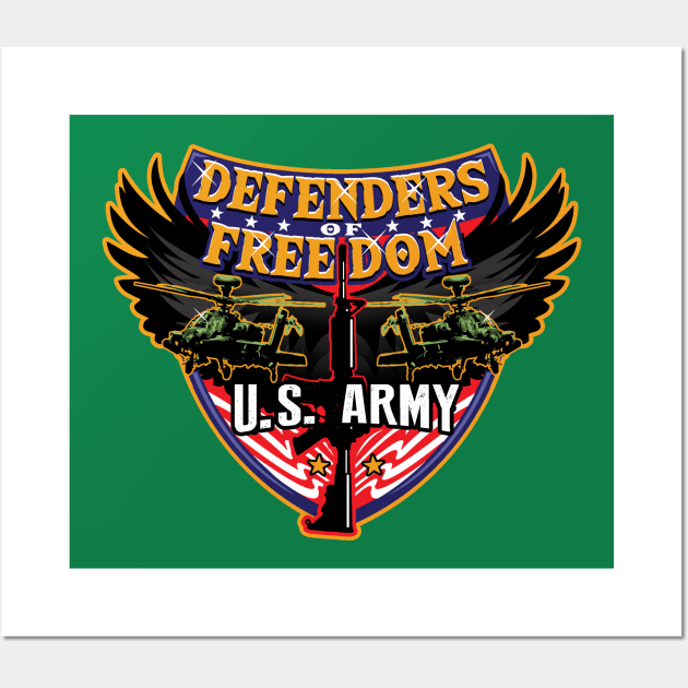 Defenders of Freedom - ARMY Wall Art by Illustratorator